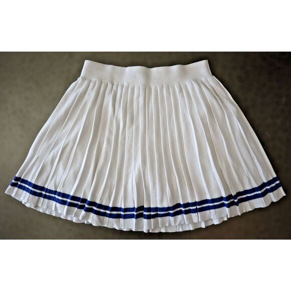 RLX Ralph Lauren Women Sz M White Multi Pleated Golf Pickleball Tennis Skort - Picture 9 of 11